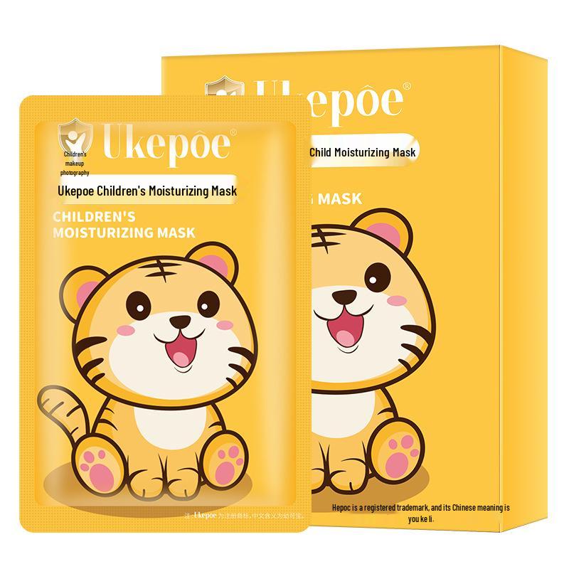Ukepoe Kids' Cartoon Animal Hydrating Skincare Mask Box