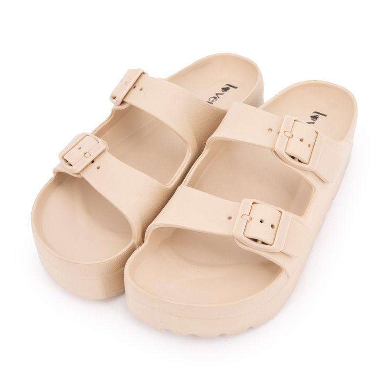 Mules plates à double bride Femme LOVETT