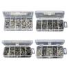 250/300/500 PCS Copper Double Single Fishing Crimp Sleeves Crimping Loop Sleeve Fishing Line Tube Connector Fishing Accessories