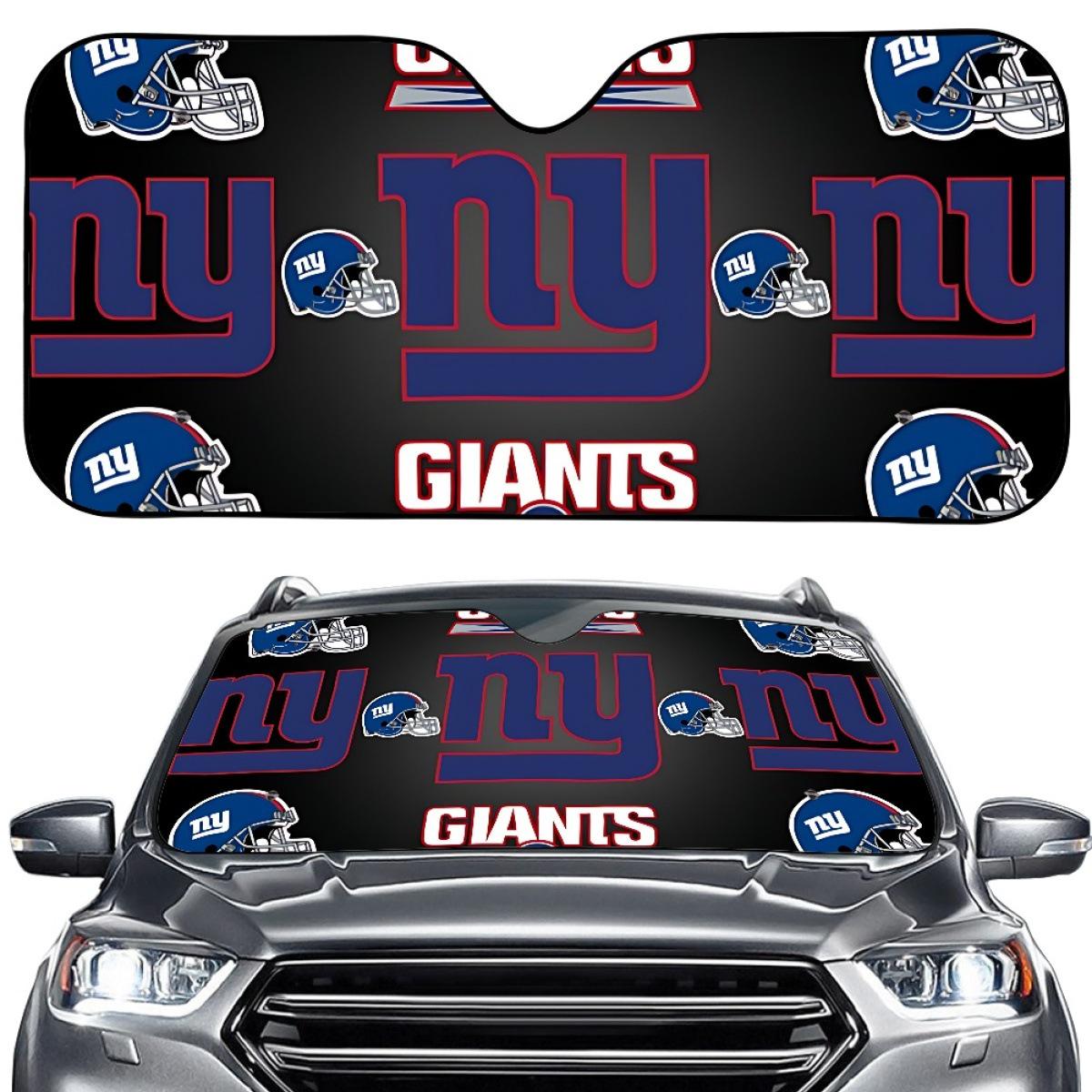New York Giants Logo Car Windshield Sunshade - Custom Heat Insulation Sun Visor