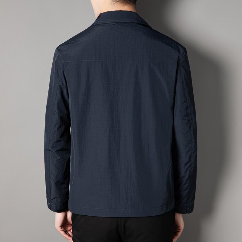 Modische junge Herren Businessjacke Lässige dünne Jacke Frühling und Herbst Herren Revers Leicht weit Täglicher Pendelstil
