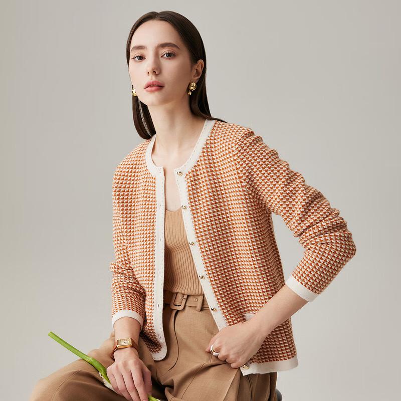 

Zhaojun Women s Jacquard Wool Cardigan Sweater 2XL