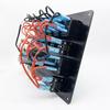 6-Position Rocker Switch Panel with USB Charger & 12V Power Socket for Vehicles