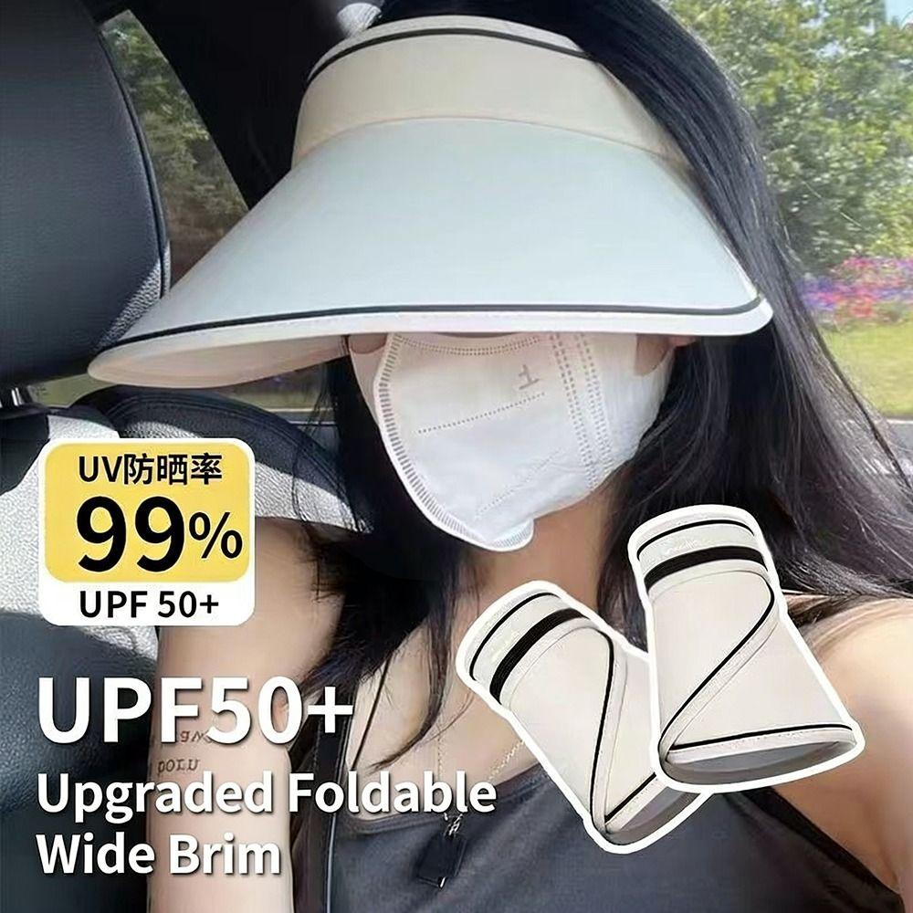 Empty Top Visors Cap Foldable Baseball Cap Fashion Beach Hat Men Women
