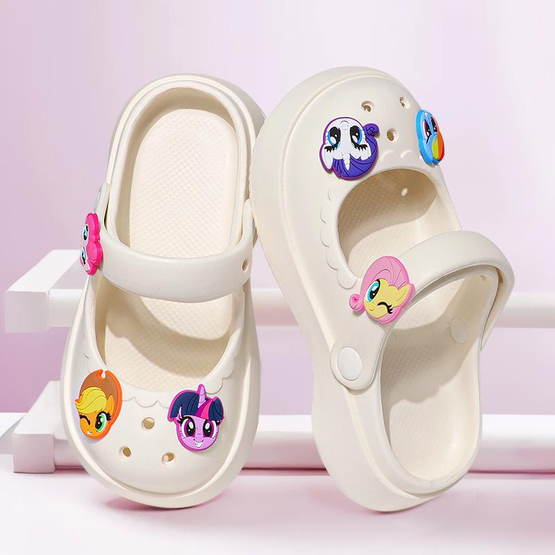 My Little Pony Cute Cartoon Crocs for Kids & Adults - Non-slip Soft Sole for Beach & Home