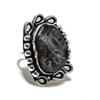 Black Solar Quartz Gemstone 925 Sterling Silver Jewelry Ring Size 7 SU-7166