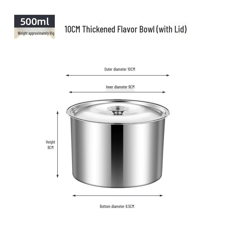 Commercial Grade Stainless Steel Spice Jars with Lids