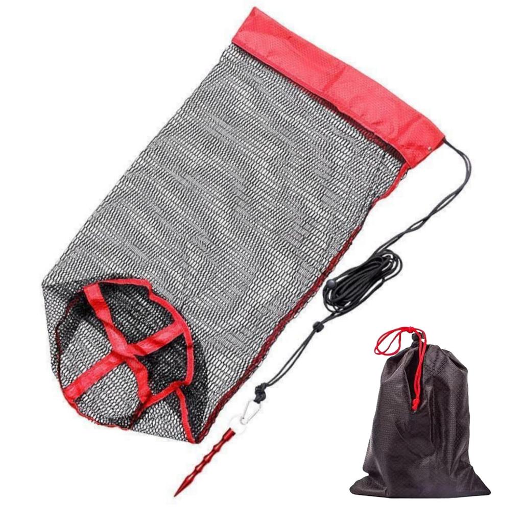 PLEAVIT Fishing Net, Compact, Foldable, Lightweight, 50cm, for Stream Fishing, with Bag