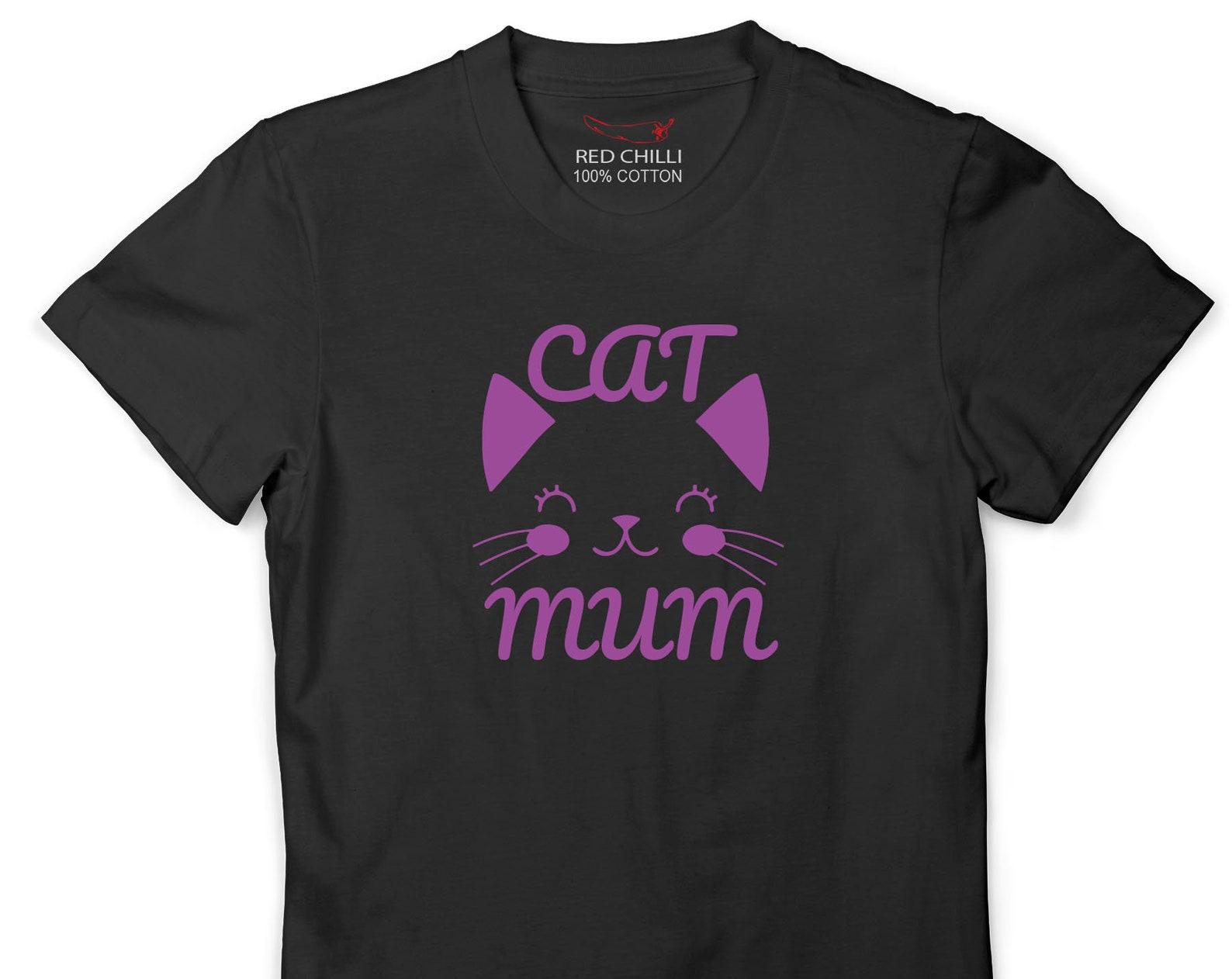 Cat Mum Ladies T-shirt L