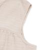VEZFAA Women's Fashion Summer Spring Solid Color Print Sleeveless V-Neck Loose Waistline Casual Dresses