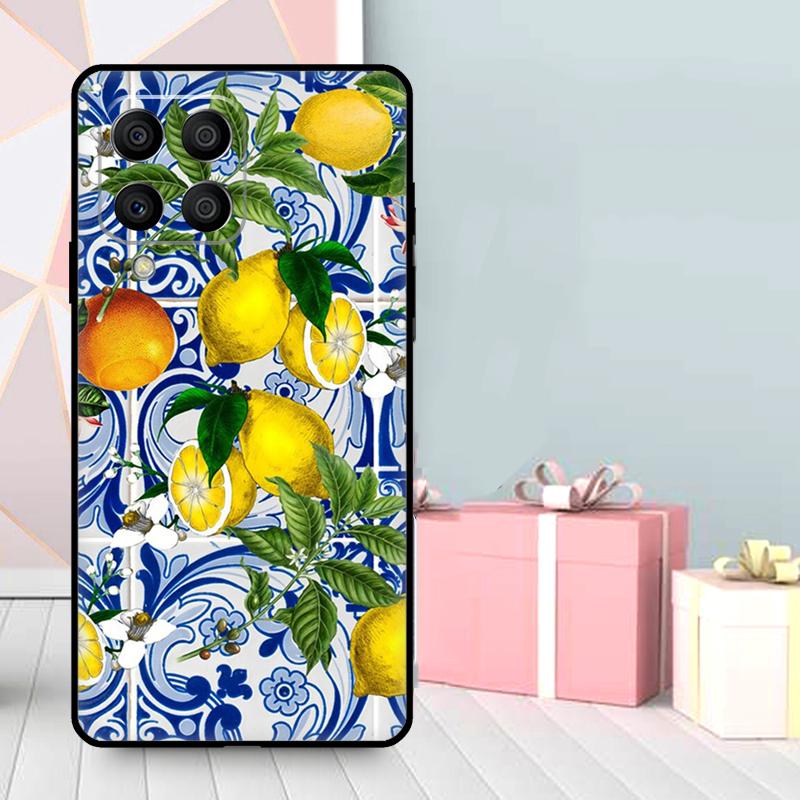 Mediterranean Lemon Case For Samsung Galaxy M06 M11 M31 M14 M34 M54 M12 M32 M52 M15 M13 M16 M36 M56 M53 M35 M55