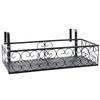 Iron Balcony Hanging Flower Rack Pot Stand with Strong Bearing Capacity,  and  -lasting for Yard Fence, Balcony Garden, Balcony Railing
