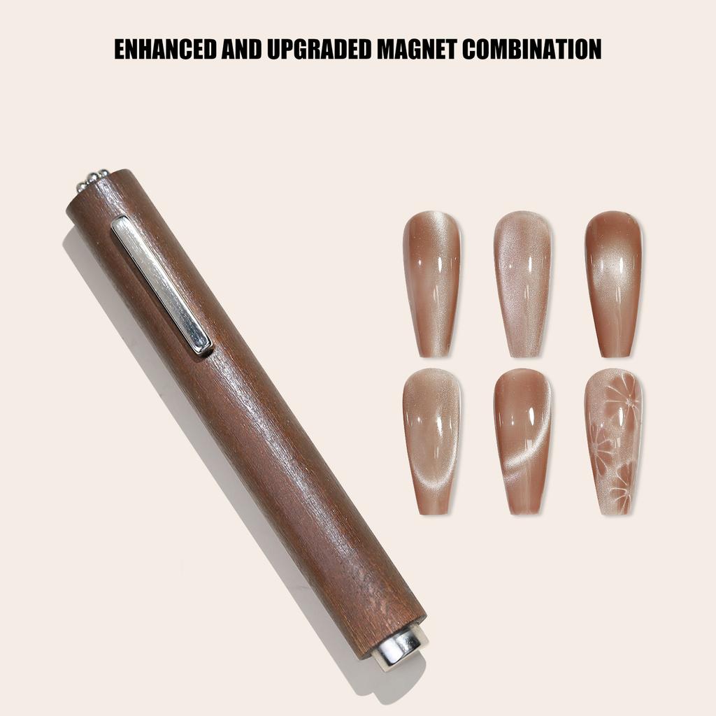 3 In 1 Magnetic Cat's Eye Gel Tool For Nail Art With Super Strong Cylinder Magnet Professional Manicure Tools