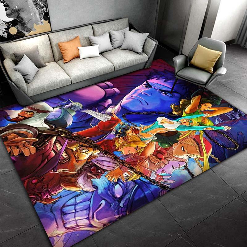 "Colorful Cartoon Characters Decorative Carpet for Living Room Decor" Suitable for use as an anti-slip for living room bedroom sofas