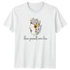 Mostra più amore per te stesso T-shirt Unisex Arte Floreale Ispirazionale Compleanno