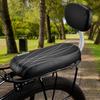 Bicycle Back Seat Bike Water Resistant PU Leather Soft Cushion Rear Rack Seat Children Seat With Back Rest Bicycle Accessories