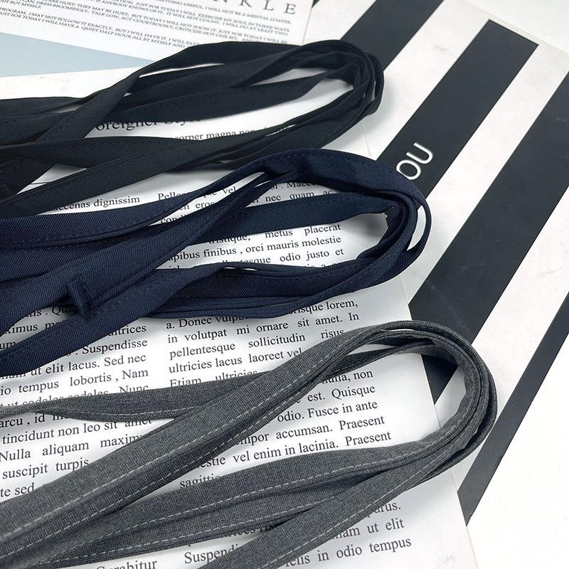 Spring/Summer Thin Tie & Belt Set: Solid Color, Versatile & Simple Clothing Accessories