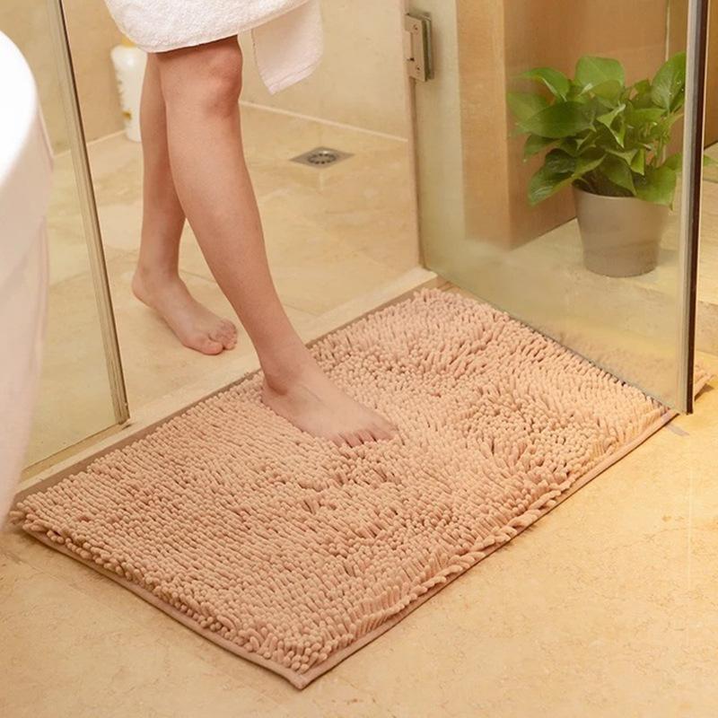 Floor Mat Bathroom Non-Slip Absorbent Door Mat Chenille Baby Play Mat Bedroom Stair Mat Foot Carpet