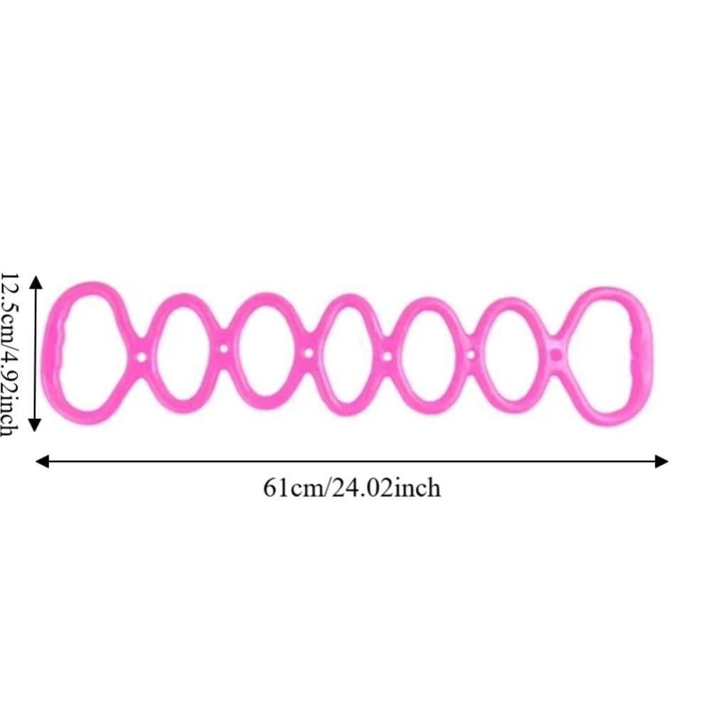 Flexible Yoga Stretch Band 7 Ring Silicone Elastic Stretcher Pull Up Assist Band  Gym Exercise