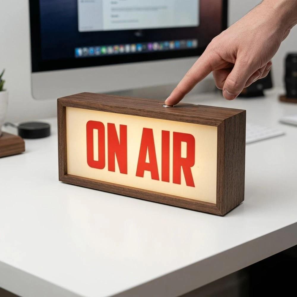 Schreibtischhalterung ON AIR Schild Sendung Sendung On Air Box Licht Heimstudio