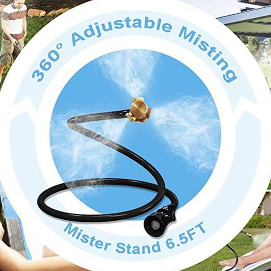Outdoor Flexible Standing Mister Portable Misters Easy Leak Proof Anti-Clogging Garden Connection Hose Misters