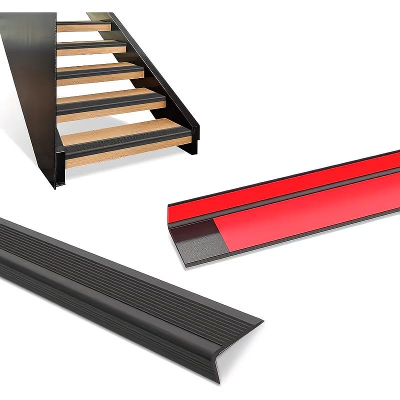 1 Stück 1/3 Meter Anti-Rutsch-Streifen Schultreppenstufen L-Form Aufkleber PVC Boden Außenbereich Boden Selbstklebend Kantenschutz Zuhause