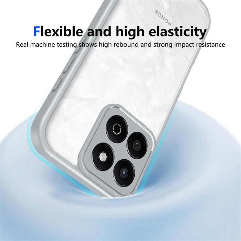 Honor X8B 4G LLY LX1 LX2 LX3 Case Shockproof Plating TPU Bumper with Clear Back Hard Cover Phone Case for Honor X8B HonorX8B 4G