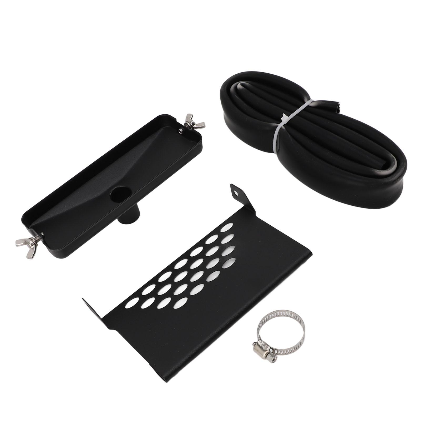 Rear Grease Drainage Funnel Stainless Steel Mesh Screen   Griddle Grease Gate for Home Use