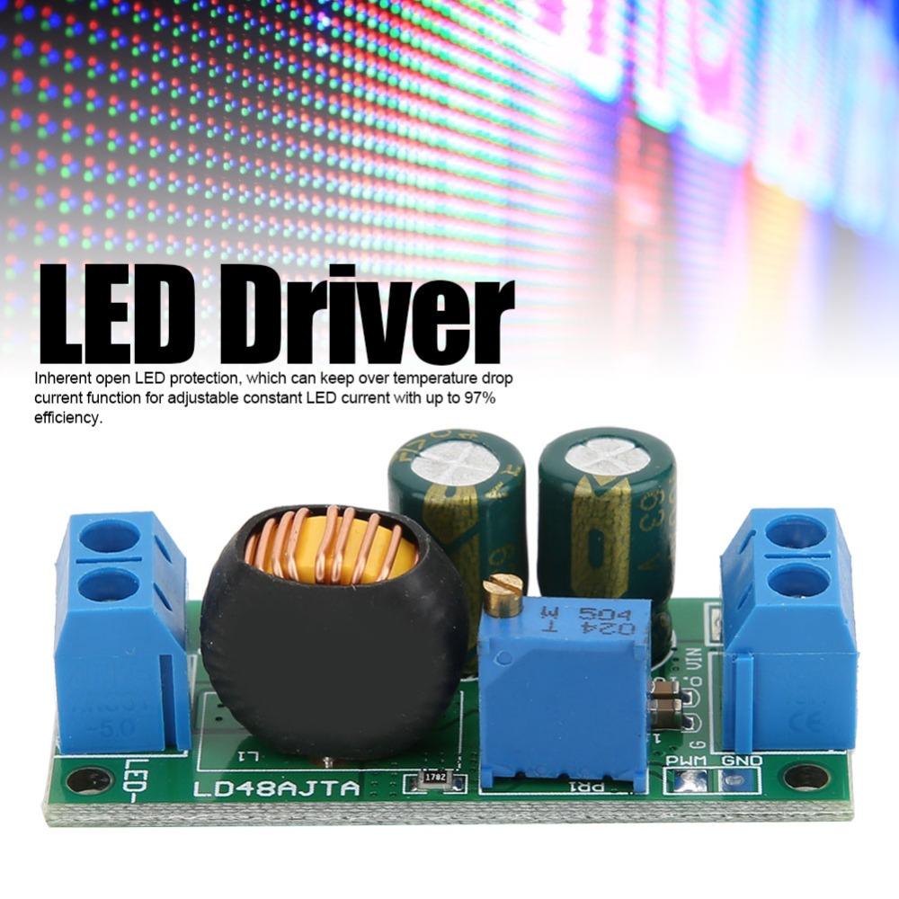 DC 6-50V PWM Regulator L 1-3A Adjustable Step Down Power Supply Current Converter LED Lighting