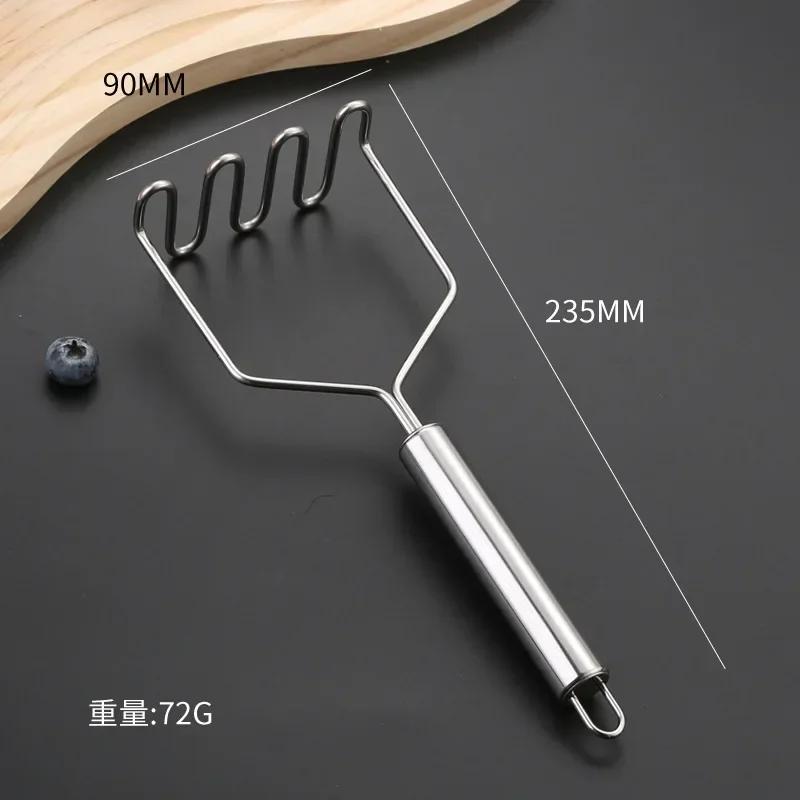 Stainless Steel Potato Masher Manual Pumpkin Grinder Yam Press Multiple Shapes Vegetable Puree Crusher Kitchen Accessories