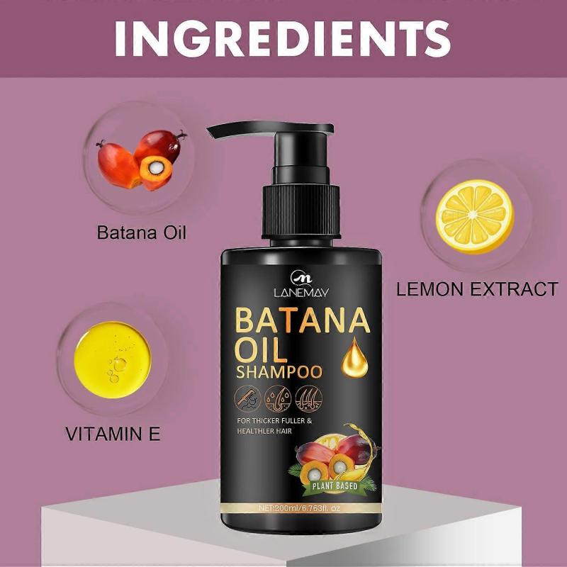Batana Oil Shampoo for Hair Growth, Strengthening & Regrowth Formula for Men & Women, Reduces Hair Loss, Promotes Thicker Hair, Suitable for All Hair 