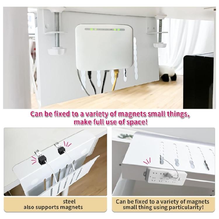 Versatility Aluminum Laptop Support, Ergonomically Desk Side Laptop Mount Under Desk Laptop Mount with Cooling Hole