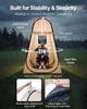 Pop up Sports Tent, 1.2x1.2 m Clear Bubble Tent for 1 Person, Waterproof Outdoor Pod with Floor Mat & Top Cover, Garden Igloo Dome Tents Camping