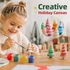 Handmade Holiday Decoration DIY Unfinished Wooden Kit Blank Craft Christmas Tree Wood Figurines Party Crafting Material for Kids Painting