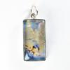 Rare Quality Natural Opal 28 Ct Emerald Pendant 925 Sterling Silver Certified