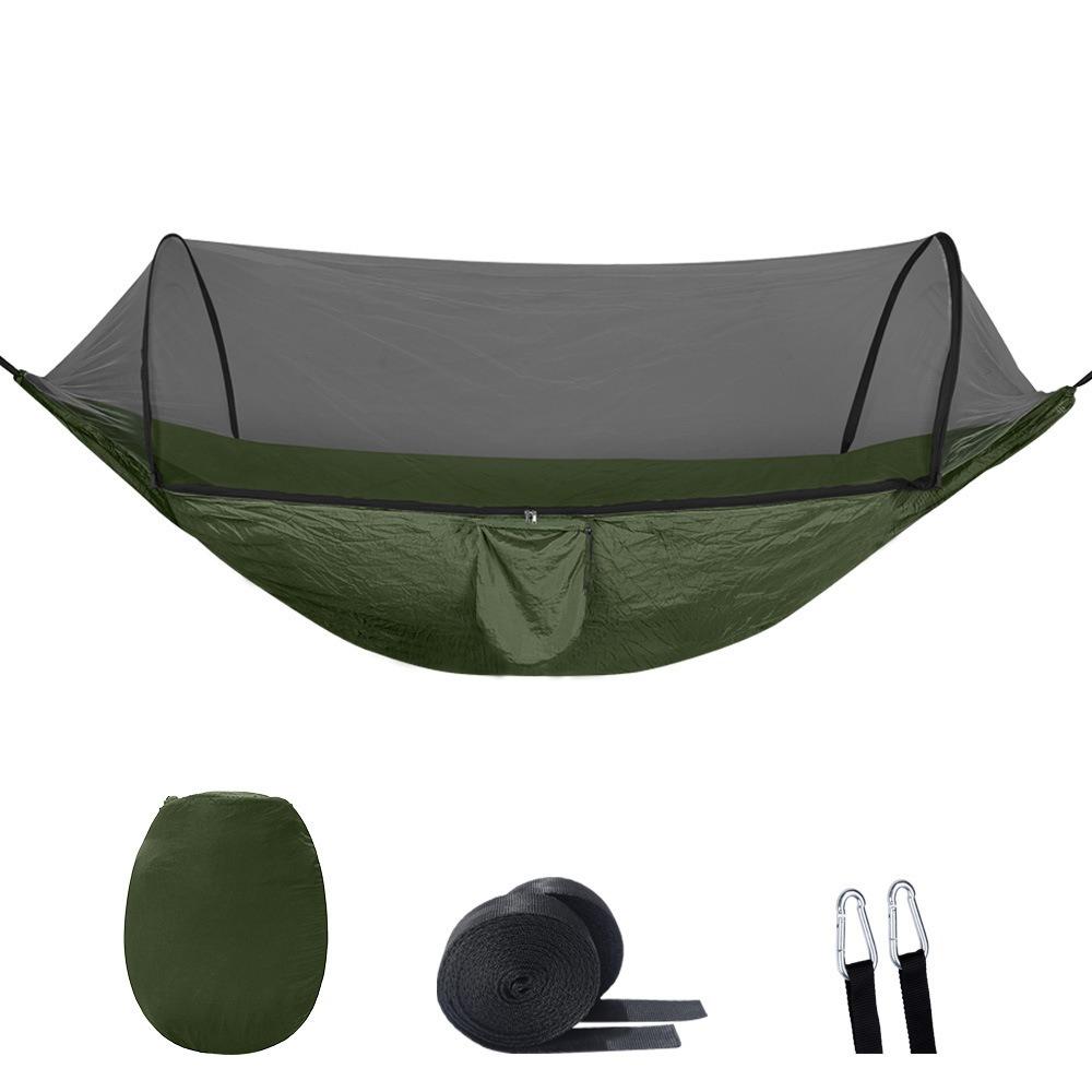 Portable Travel Hammock Foldable Storage Hiking Hammock High Quality Outdoor Hammock  Outdoor Use