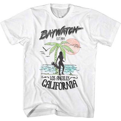 Baywatch Beach White Unisex T-shirt