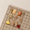 Trendy Four Leaf Clover Fruit Croissant Pendant For Diy Jewelry Making Ecklace Earring Hanging Accessories