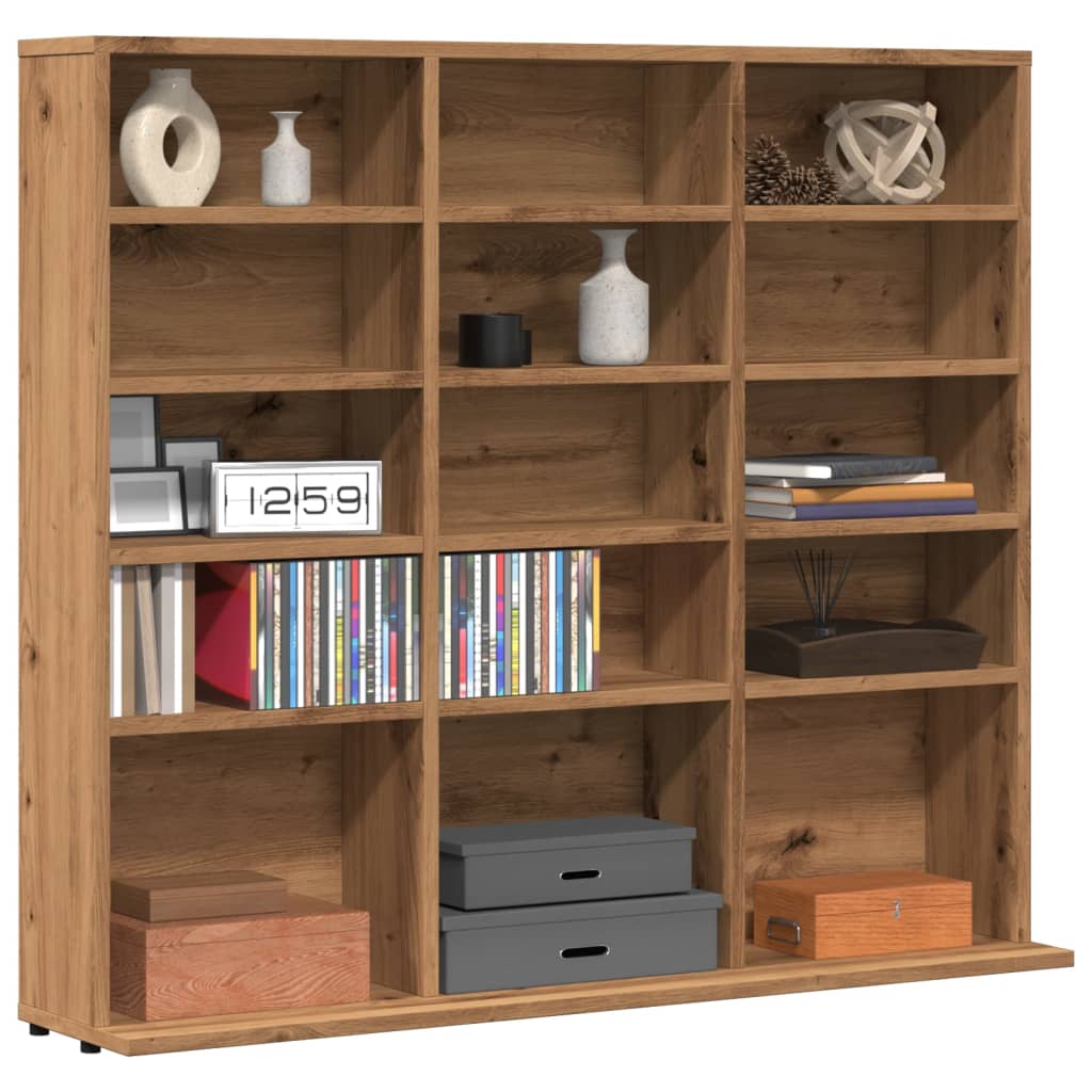 CD Shelf Artisan Oak 100 x 23 x 89.5 cm Particleboard