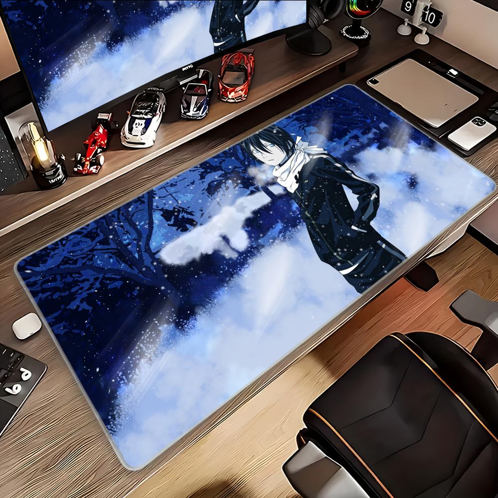 Noragami Night Fight Animation Beautiful patternsOffice Computer Desk Mat Table Big Mouse Pad Laptop Cushion Nonslip Decor