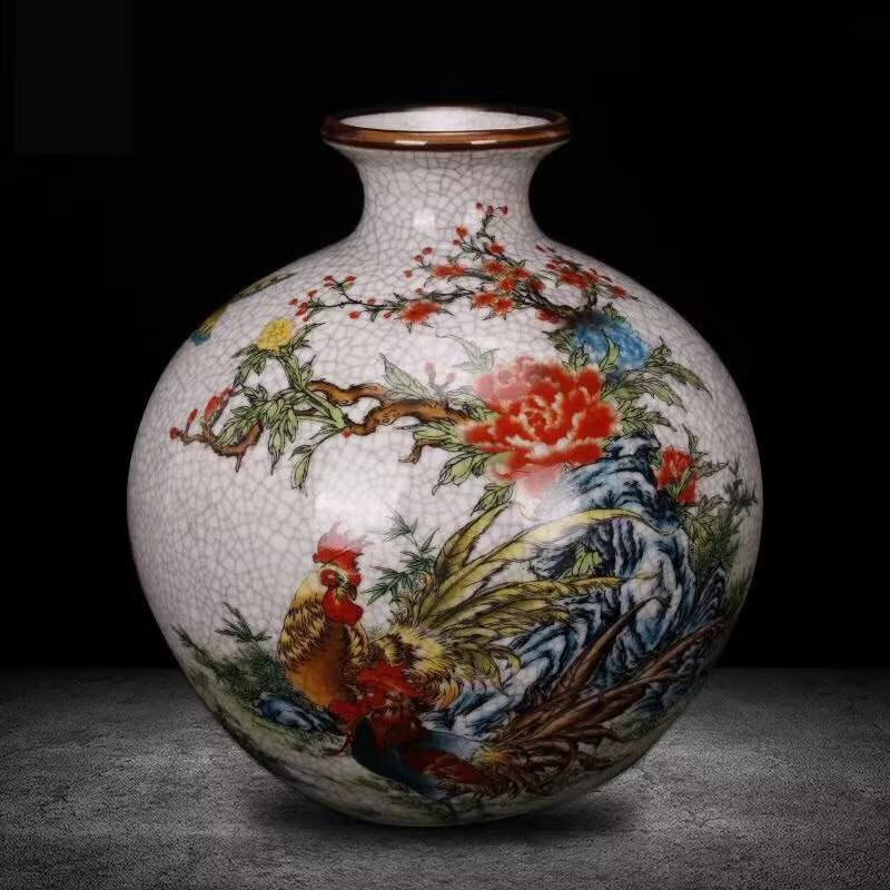 Chinese Qing Dynasty Blue And White Old Antique Porcelain Jiangnan Water Town Pattern Ceramic Vase Home Cabinet Furnishing Craft