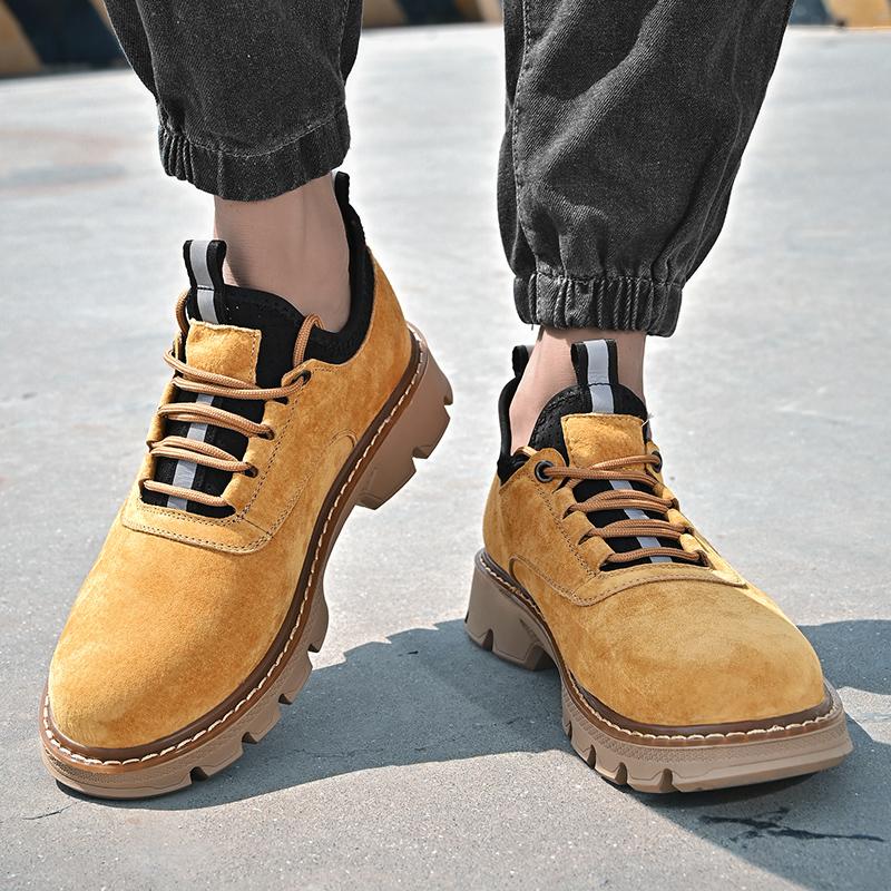 Fashion Casual Men's Thick Soled Shoes Fashionable Minimalist British Style Outdoor Leisure Business Party Office Youth Quality Shoes