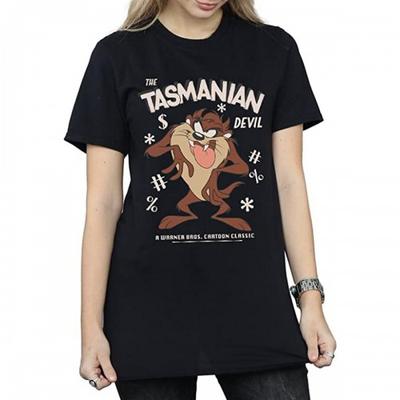 Womens/Ladies Tasmanian Devil Vintage Cotton Boyfriend T-Shirt