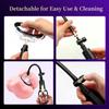 Manual Pussy Pump Pull Rod–Vagina &Clitoris Sucker,Breast Massage&Nipple Stimulator Kit, Enlargement Vacuum Pump Cover Adult Toy