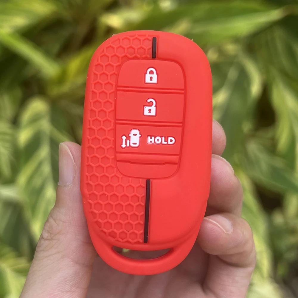 

Silicone Car Remote Cover Protector Rubber Key Case Shell for Honda CR-V Civic Accord HR-V CR-V CRV HRV Fit City Odyssey XRV Hrv красный