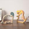 Spardose aus Holz Dinosaurier Klarer Acryl Münz-Geldbehälter Kleinkinder Jungen Mädchen Cartoon Dino Geldspardose Dekoration