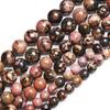 Newest Selling 2PCS Beads Natural Lava Stone Bracelets for Women Micro Pave Cz Ball Charms Bracelet Jewelry