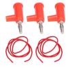 10 Set Banana Plug Test   Kit 4mm Banana Plug 1mm² Test  S Set for Electrical Testing Red