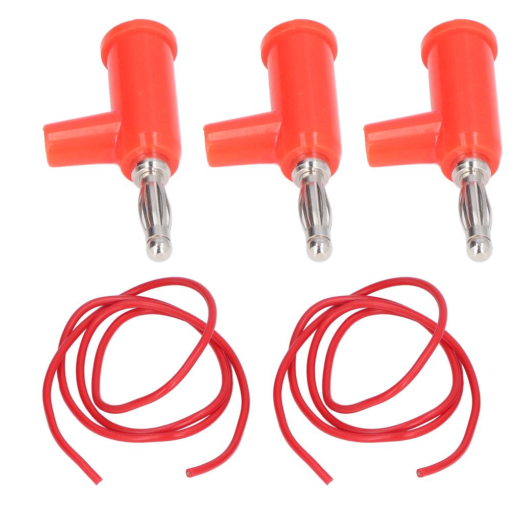 10 Set Banana Plug Test   Kit 4mm Banana Plug 1mm² Test  S Set for Electrical Testing Red