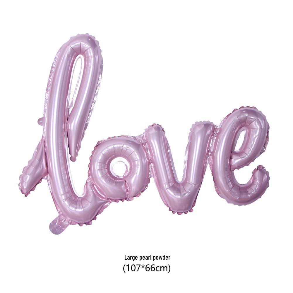LOVE Letters Aluminum Foil Balloon for Wedding, Valentine's, and Proposal Decorations